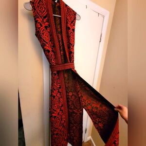 Tatreez thobe with matching belt